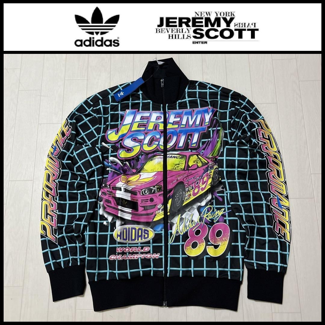 JEREMY SCOTT 赤色刺繍ジャージ Lサイズ Yahoo!オークション -「adidas
