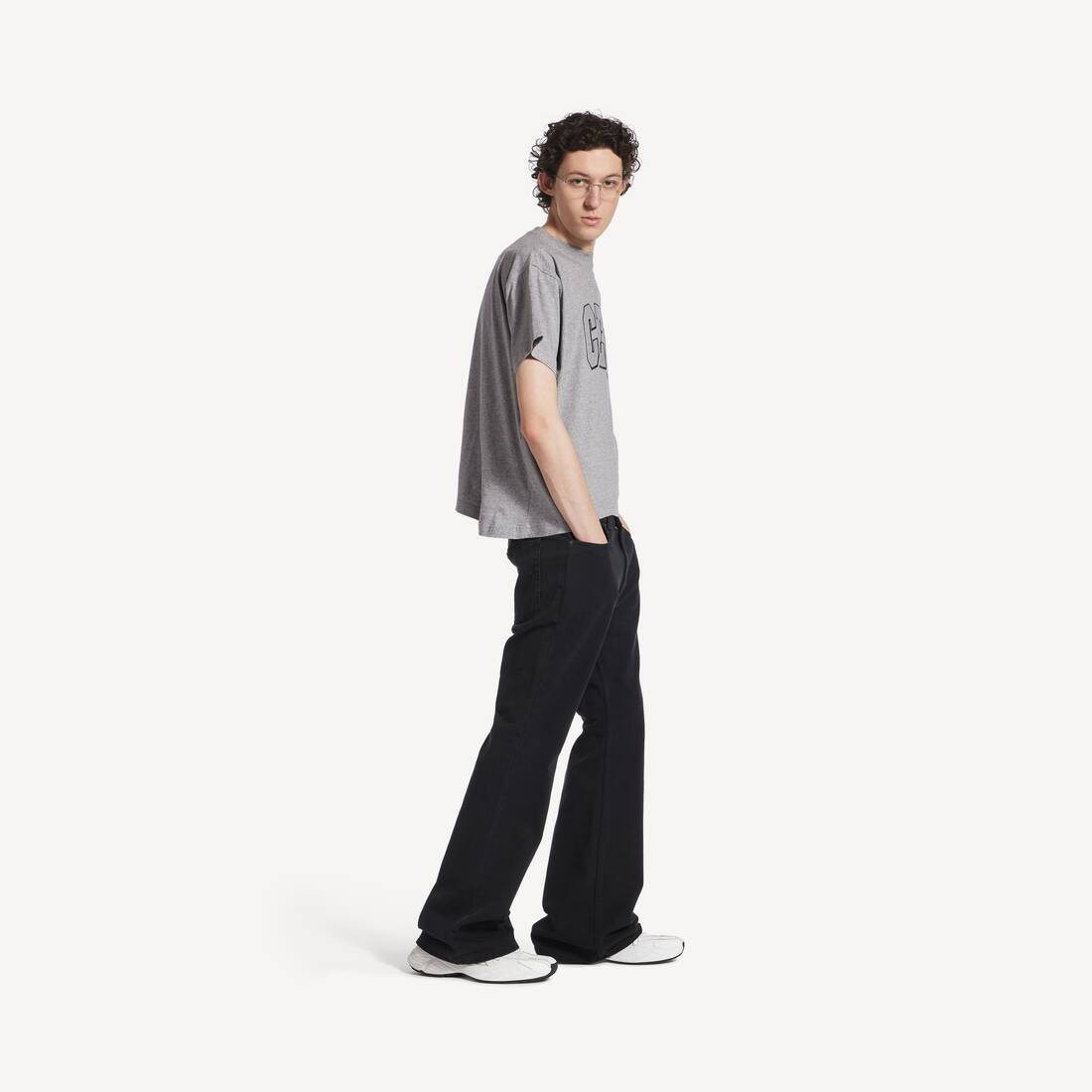 Men's Flared Pants in Black | Balenciaga US