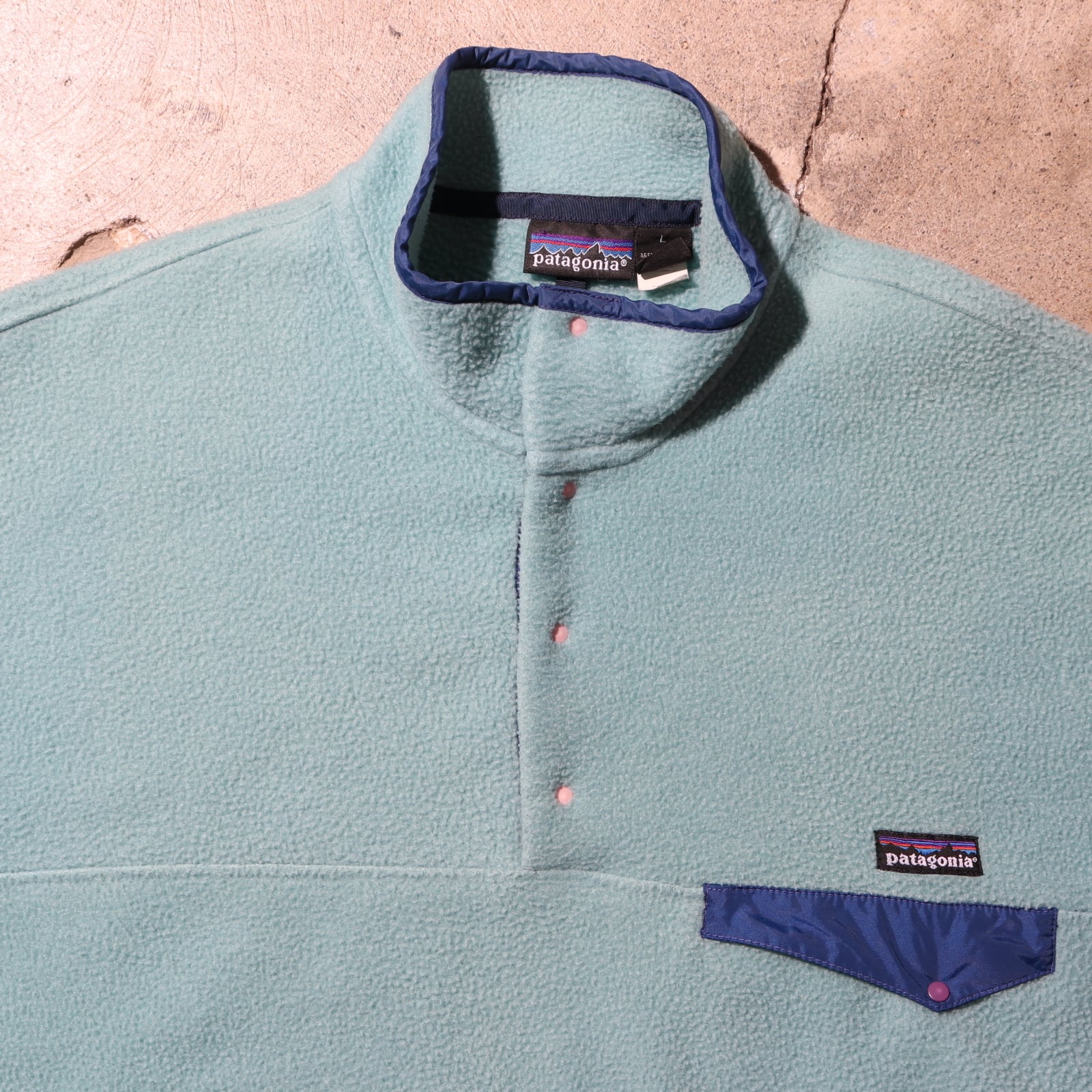 極美品 L 雪無し 93年 シーグリーン シンチラ スナップt パタゴニア