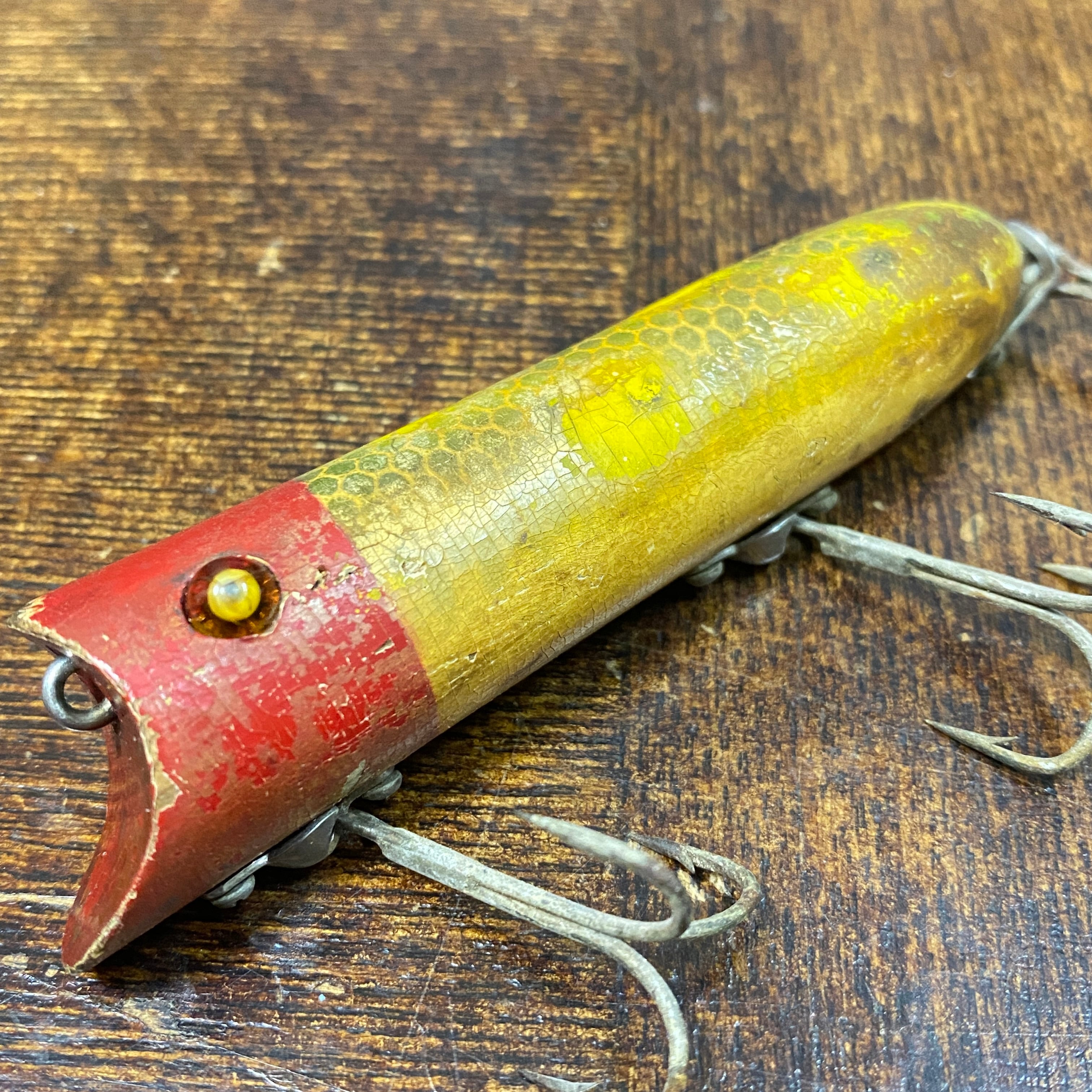 40s HEDDON Lucky13 / ウッド グラスアイ /オールドヘドン ラッキー13