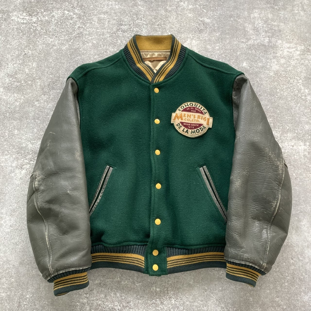 MEN'S BIGI】 メンズビギ 80s 80年代 スタジャン スタジアムジャンパー