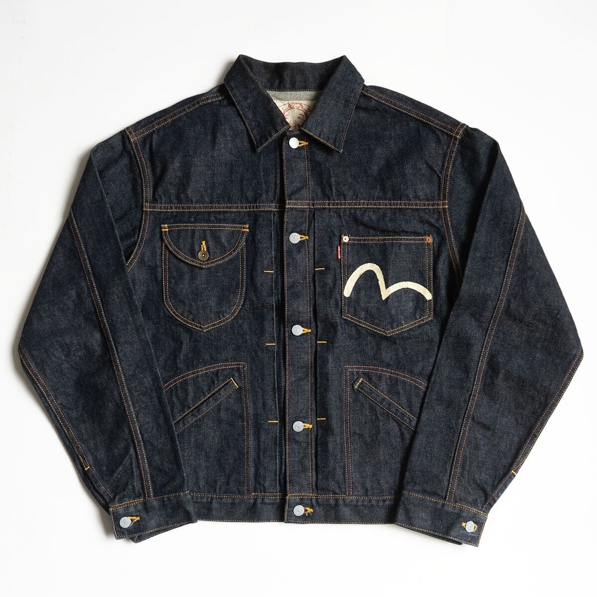 美品濃紺/ビッグサイズ】EVISU 【1515/デニムジャケット】44 エヴィス