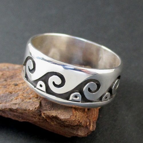 ホピ族：Shayne Joseph ウエイブ リング 24号 [#Ring-H-19] | PINE