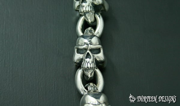 THIRTEENDESIGNS サーティーンデザインズ KB-1 MAD SKULL BRACELET