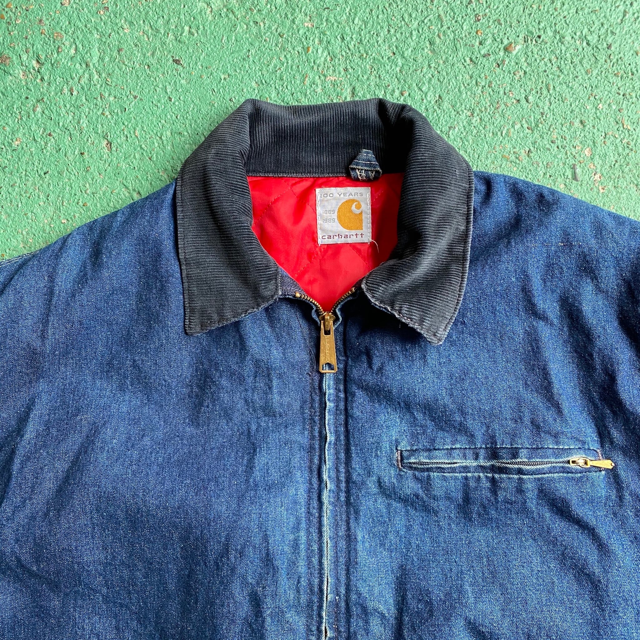 80年代 ビンテージ Carhartt カーハート デニム デトロイトジャケット
