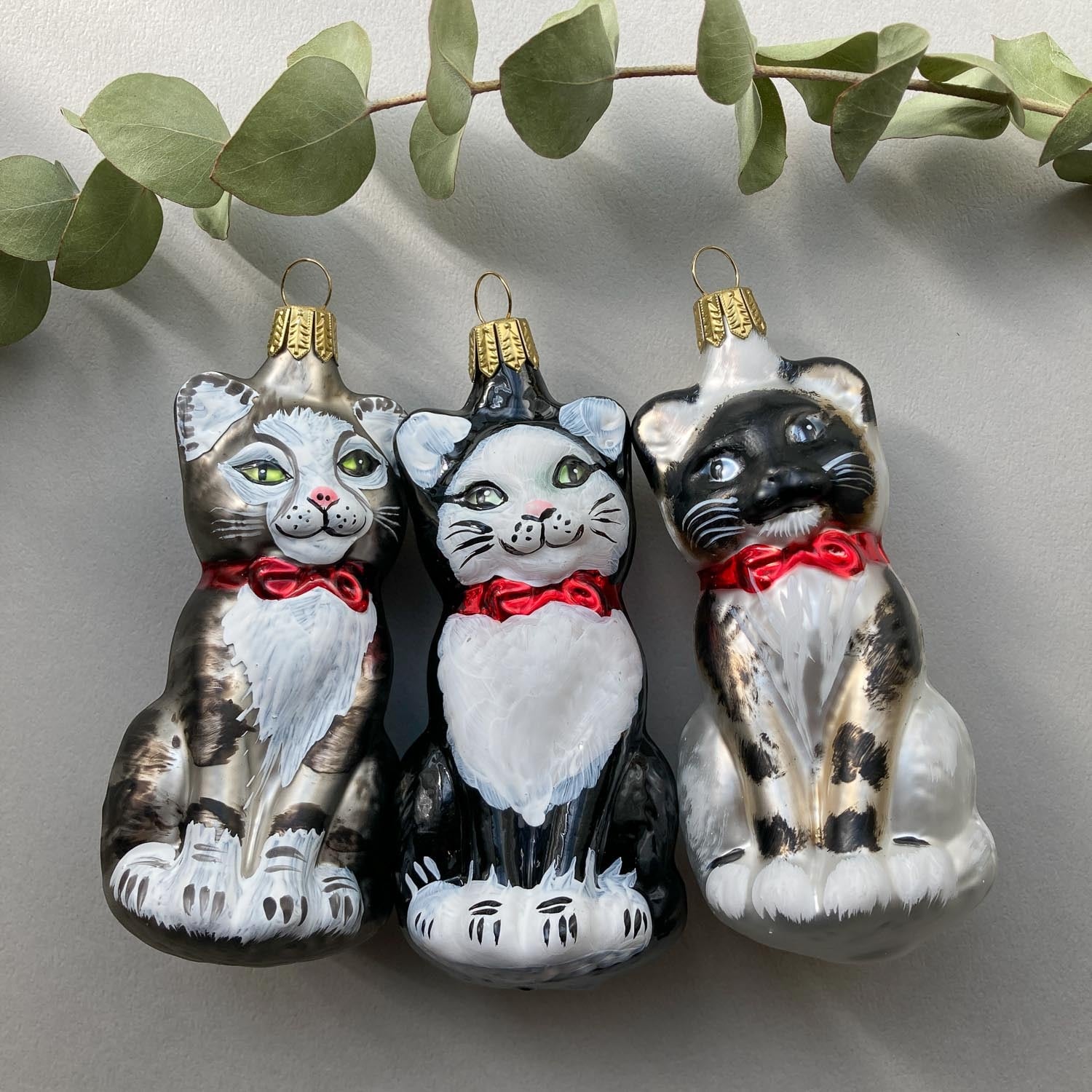 再入荷〉猫のドイツ製ガラスオーナメント | Dua-アクセサリーパーツ