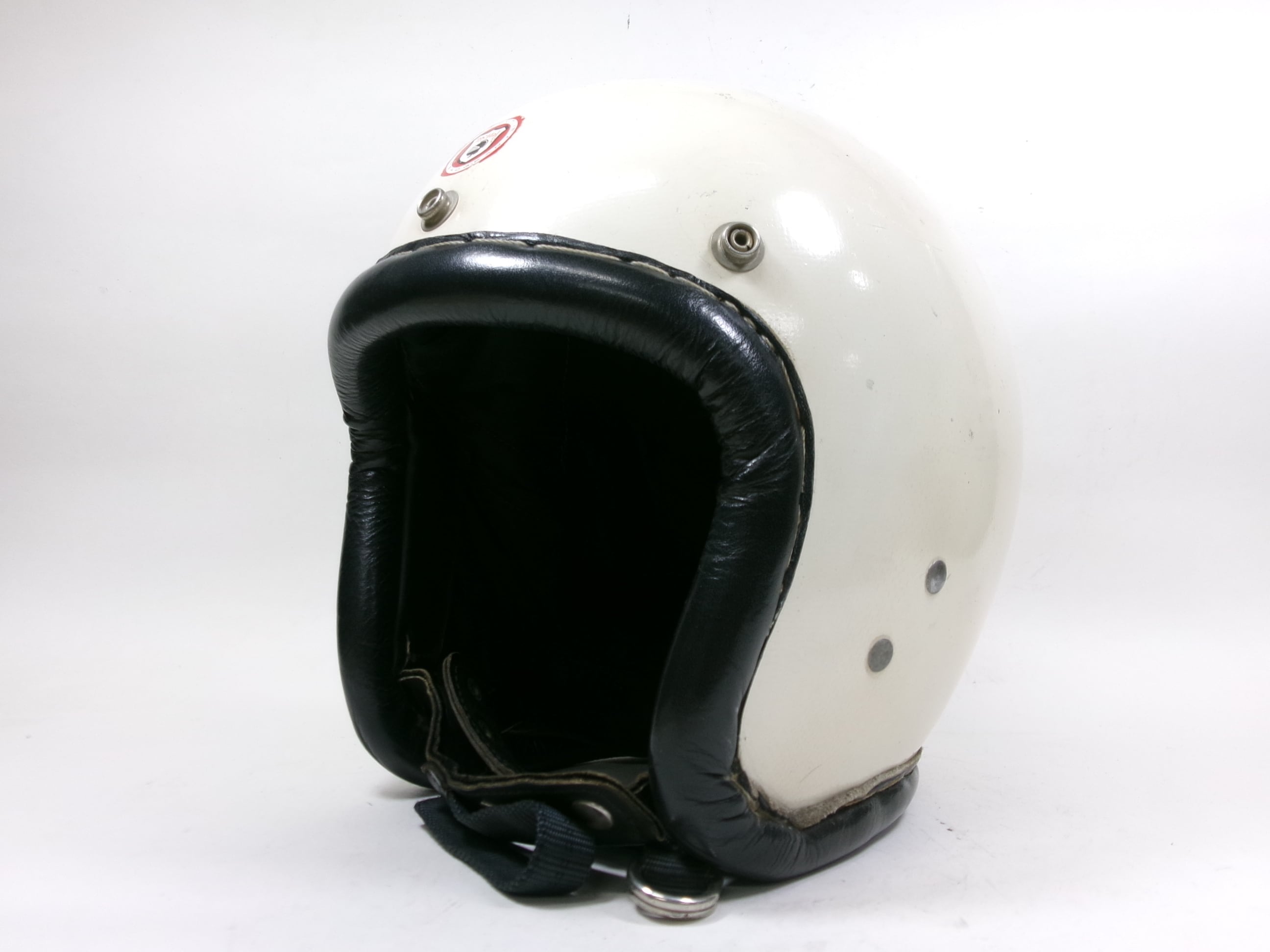 Sシェル！60s McHAL SPEEDWAY ジェットヘルメット 7 ダブルストラップ