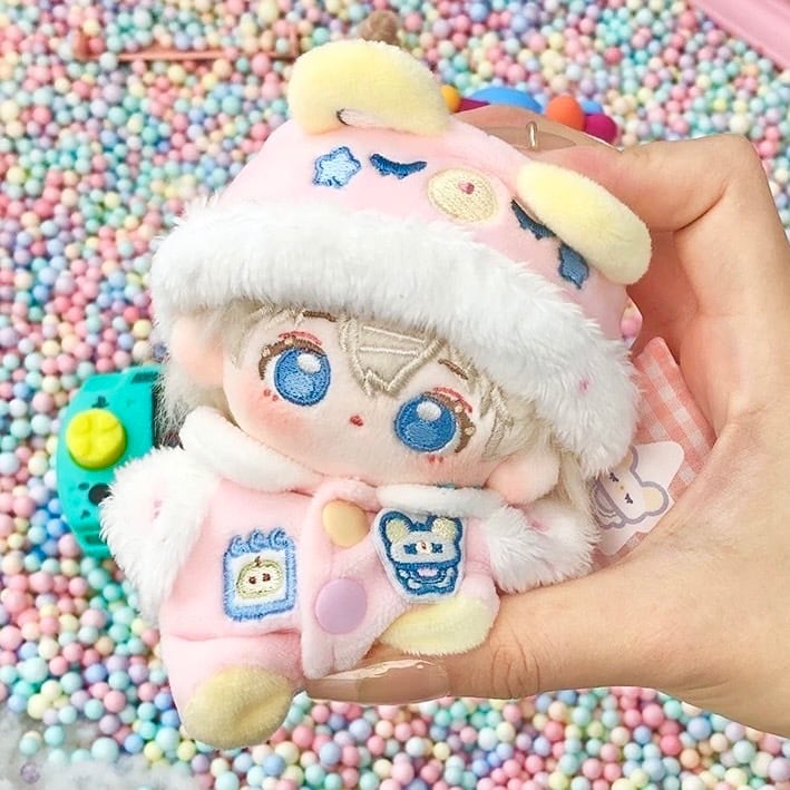 10cmぬい服】ピンク ブルー ゆめかわ ひつじ パジャマ 着ぐるみ 全身