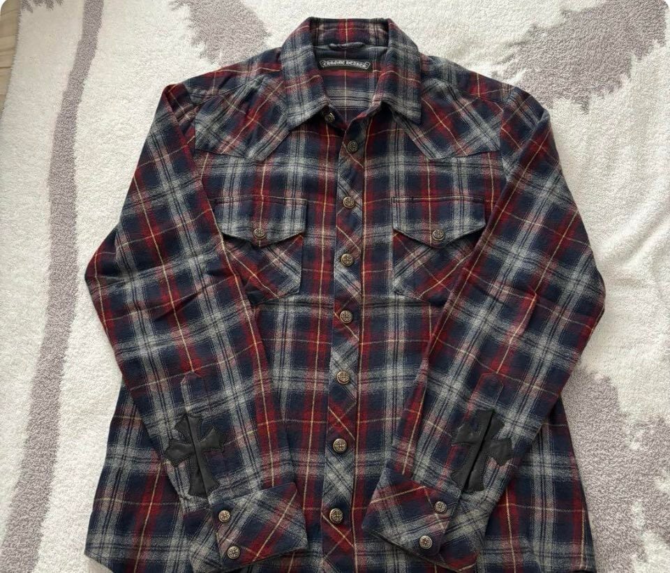 CHROME HEARTS クロムハーツ チェック柄 チェックシャツ 長袖