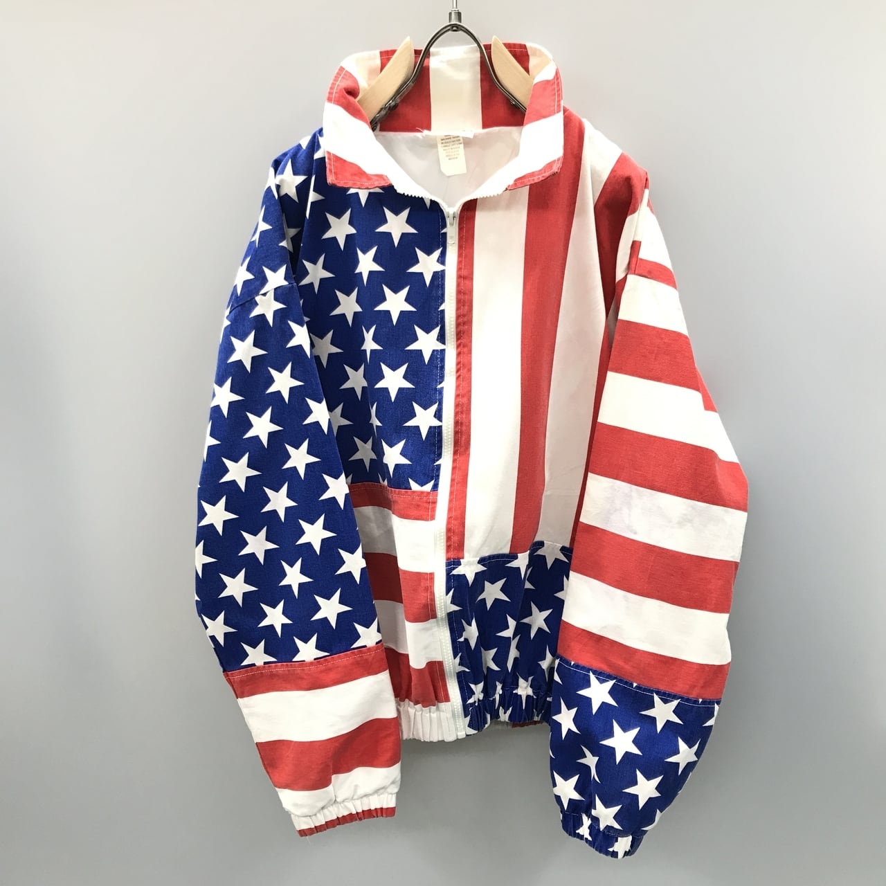 CARABELLA 80〜90年代 USA製 星条旗柄ジャケット コットンブルゾン