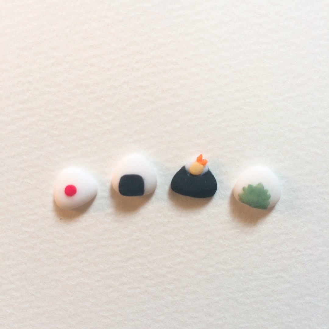 食べ物シリーズ/選べるおにぎり/3Dネイルパーツ(1) | neph _nail 1級