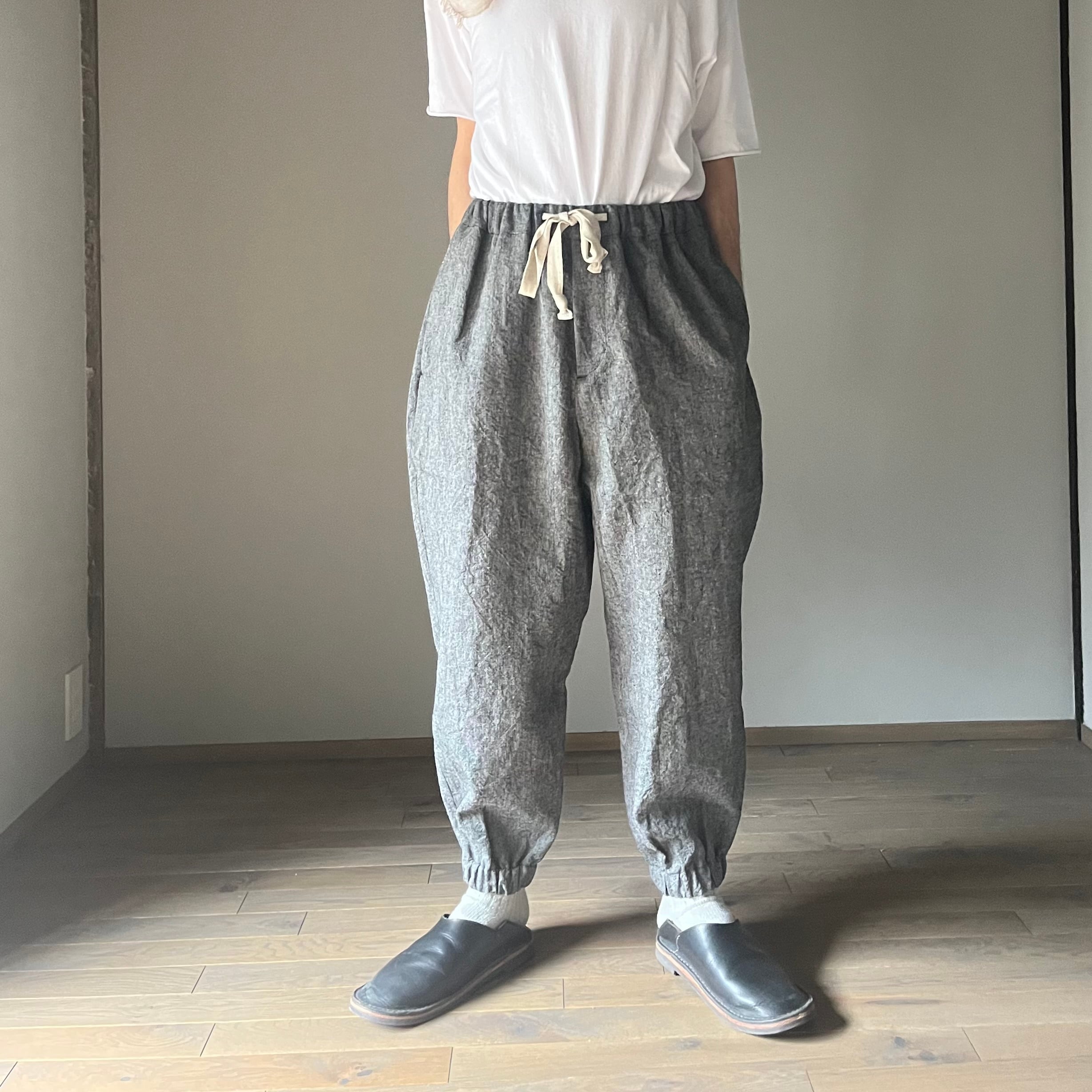 ROGGYKEI／ロギーケイ EASY PANTS GRAY sizeS | Routes*Roots