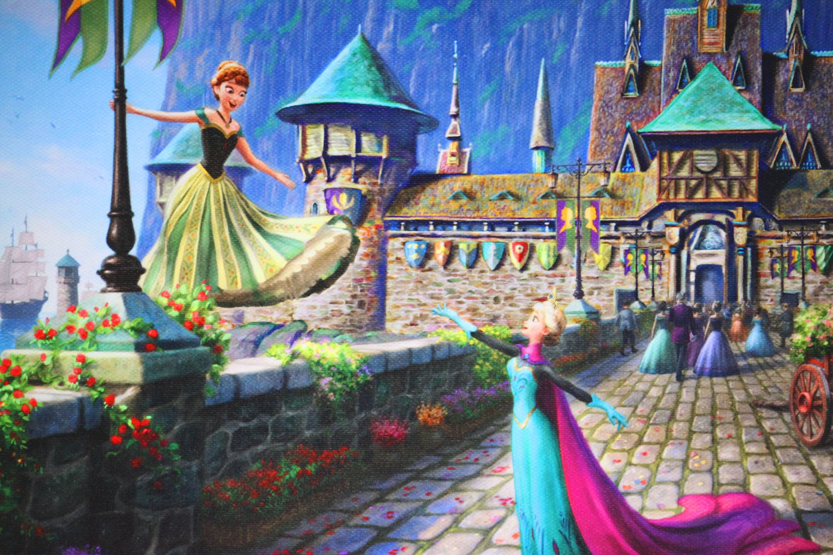 ディズニー絵画「アナと雪の女王/セレブレーション イン アレンデール