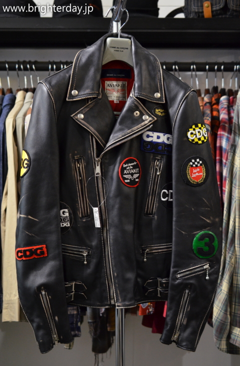 COMME des GARCONS × Lewis Leathersのスペシャルレザー