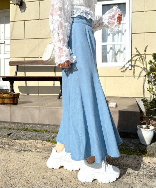 セール】フロントZIPフレアスカート（スカート）｜OLIVE des OLIVE