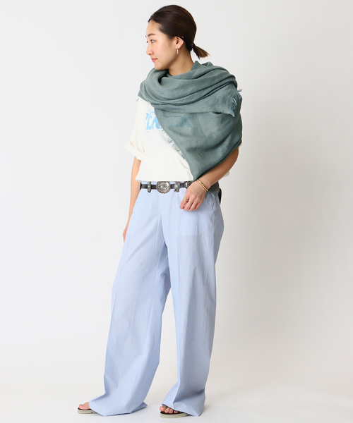 処分価格！！GATTI&C-BIELLA リネンカシミアストール Deuxieme Classe