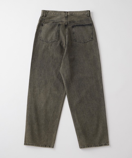 セール】ヴィンテージライクオーバーダイワイドデニムパンツ（デニム