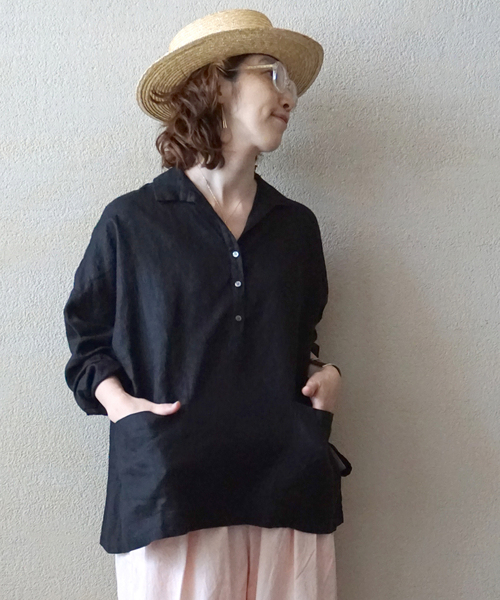 journal standard luxe リネンワッシャー スキッパーシャツ 【公式通販】