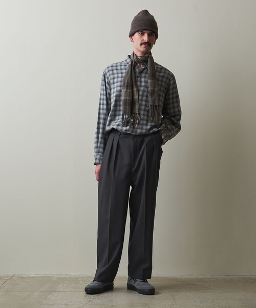 Steven Alanヴィンテージツイル インツープリーツ ドレス トラウザーズ