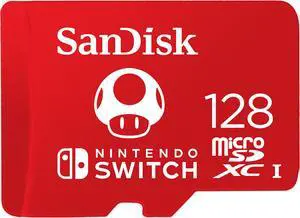 SanDisk 128GB microSDXC UHS-I for Nintendo Switch, Speed Up to