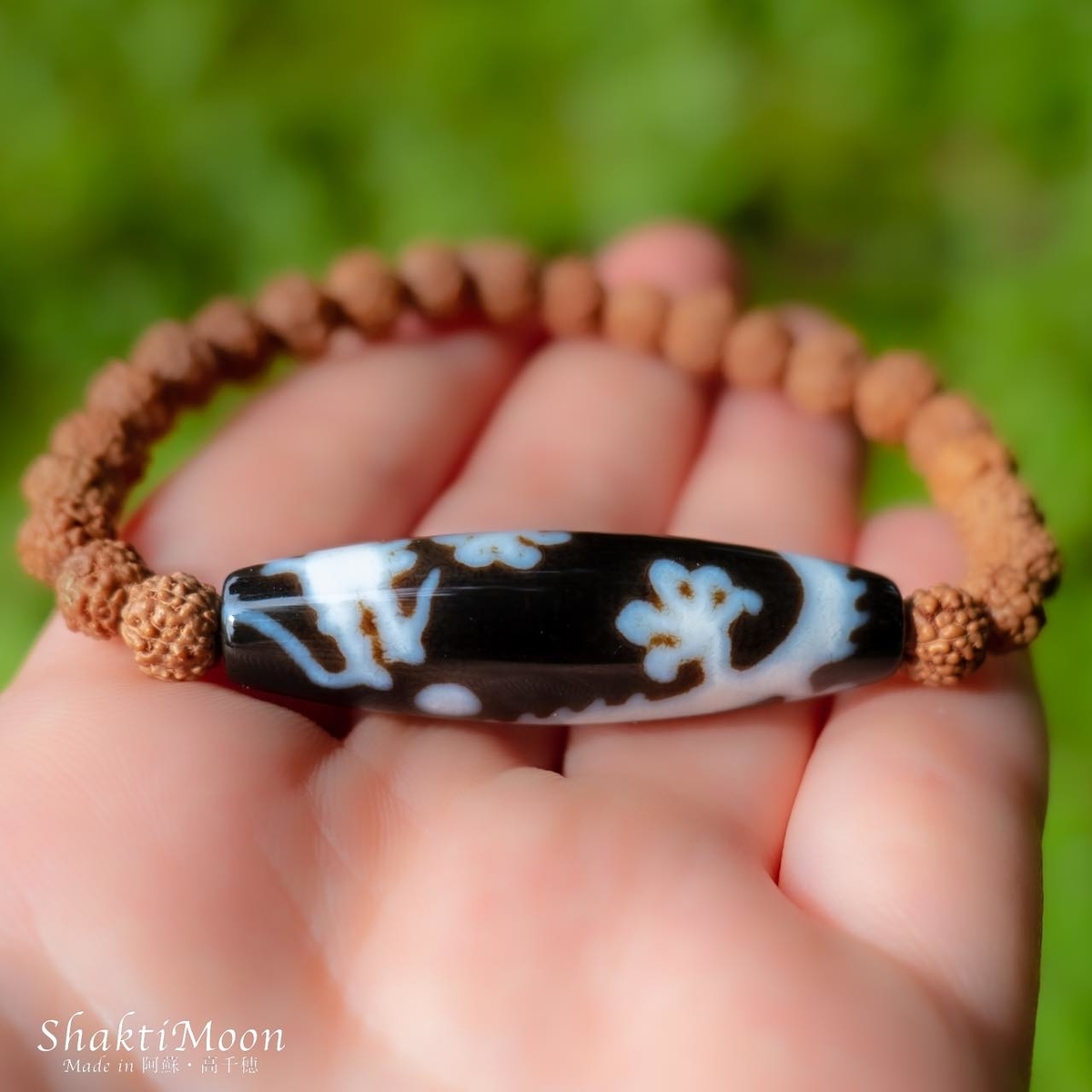 五爪皇帝天珠 ラリマーブレスレット レア・希少！宝珠 皇帝龍天珠(五爪