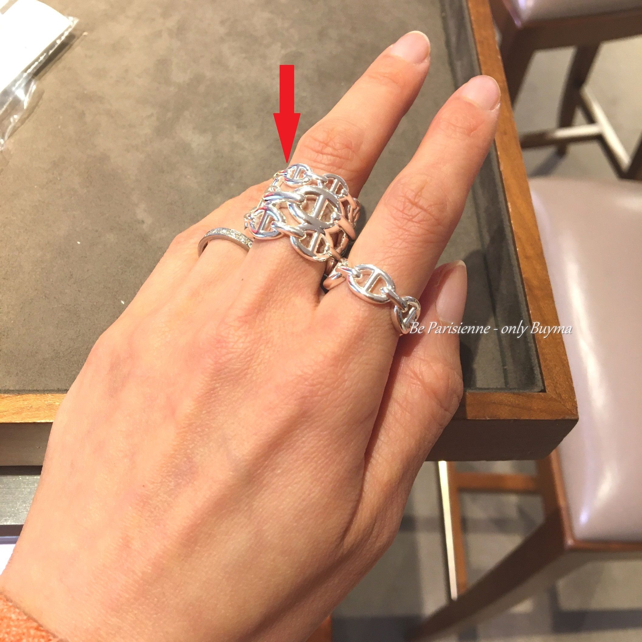 HERMES 注文殺到！リング シェーヌ・ダンクル・アンシェネ GM (HERMES