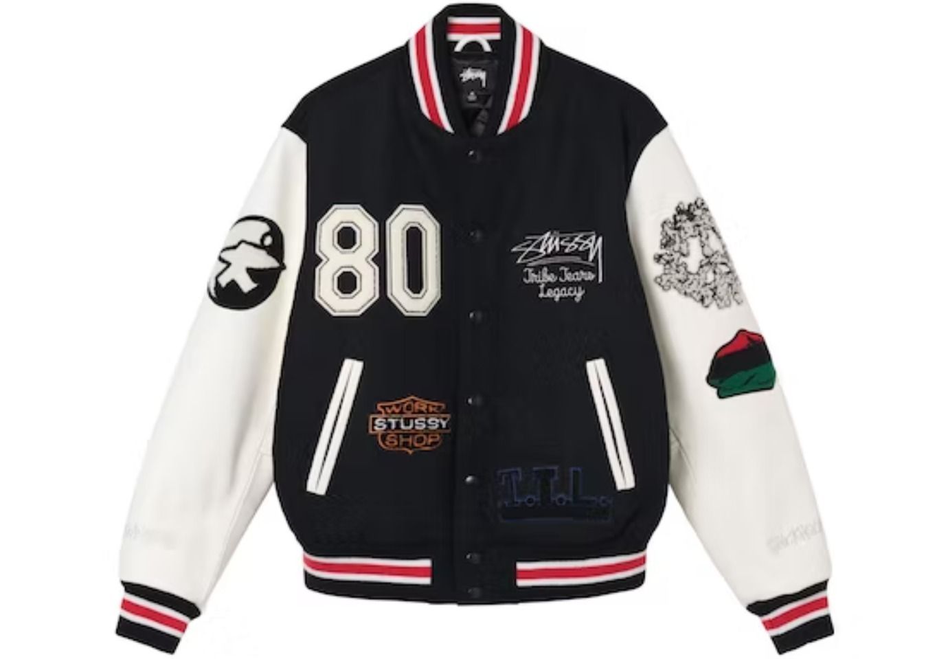 ☆Stussy x Denim Tears X Our Legacy TTL Varsity Jacke.t☆ (STUSSY