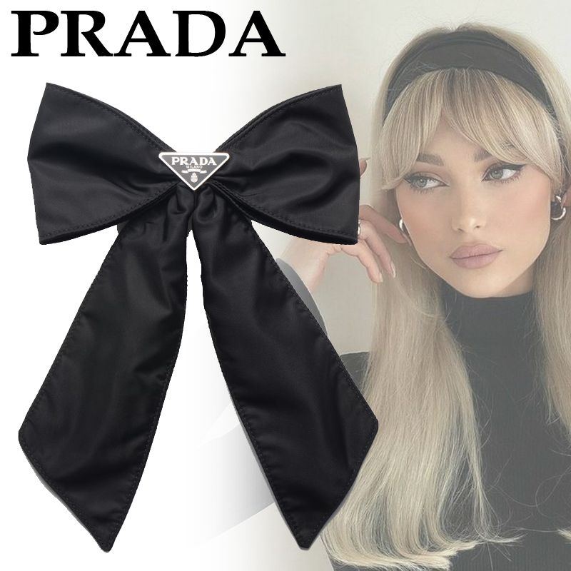 国内直営 **PRADA** Re-Nylon ヘアクリップ リボンヘアクリップ (PRADA