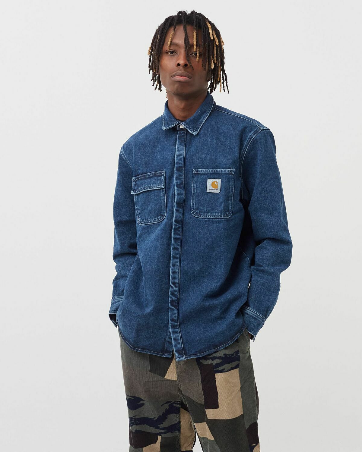 Carhartt Wip Salinac Shirt Jacket Blue Overshirts Carhartt WIP