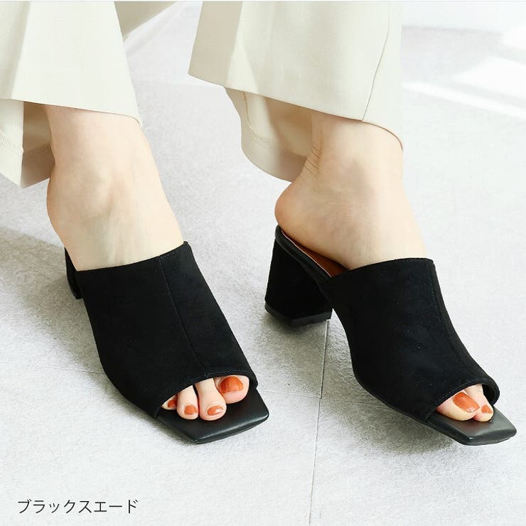 スクエアトゥミュールサンダル[品番：VIVS0000762]｜VIVIAN COLLECTION