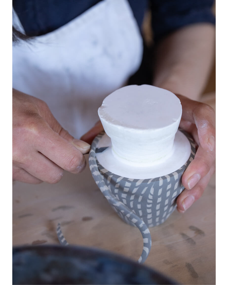 ハラダマホ 個展 at COVERCHORD “練り上げ”のうつわ