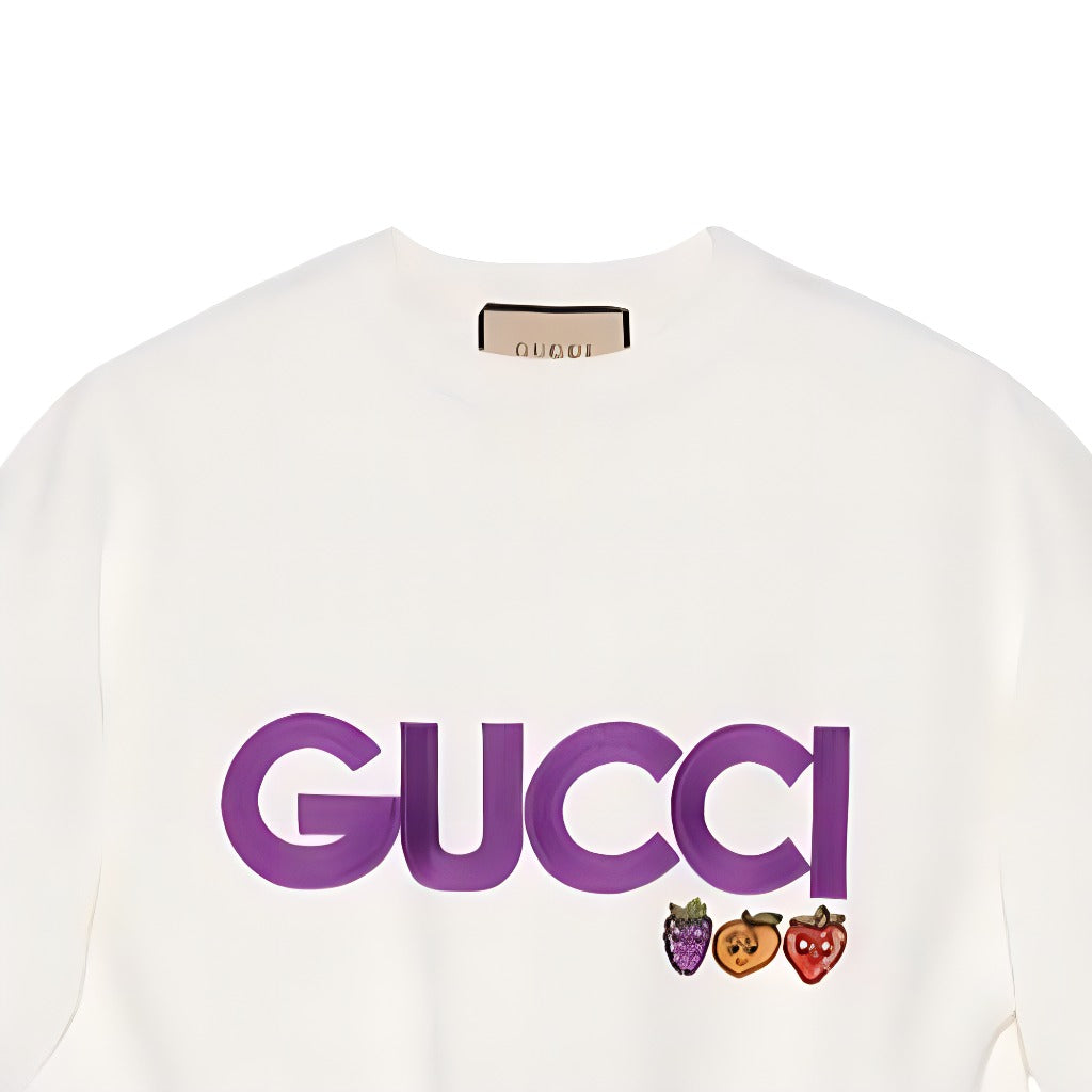 WMNS) Gucci Cotton Jersey Sweatshirt With Patch 'Off White' 773722