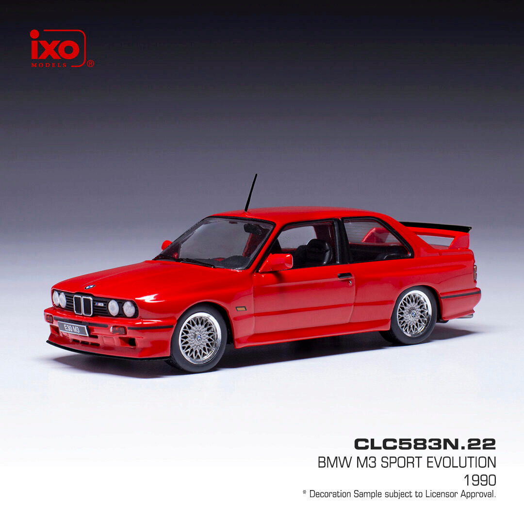 1990 BMW M3 Sport Evolution - Red 1:43 Scale | Collectable Diecast