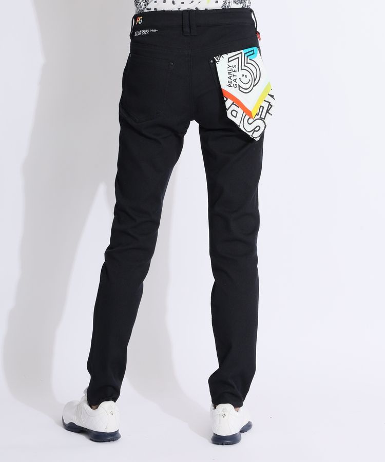 パーリーゲイツ ゴルフ ラインロゴ柄 ストレッチ ロングパンツ ウェア