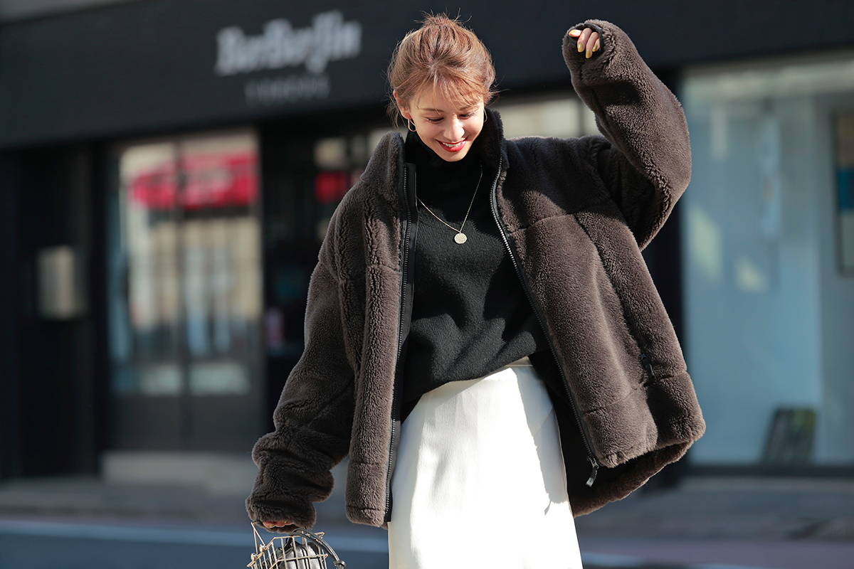 MSGM レオパード ボアコート 【公式通販】