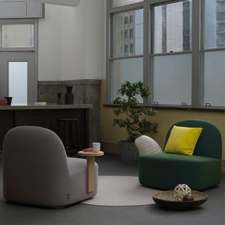 Luoda ラウンジチェア グレーとオリーブ2個セット Luoda ラウンジ