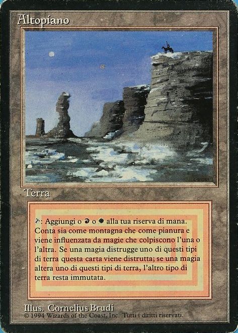 Plateau revised/3ed 英語 EN デュアルランド MTG Plateau revised 3ed