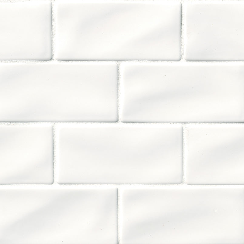MSI - Highland Park - 3 in. x 6 in. Whisper White Subway Tile