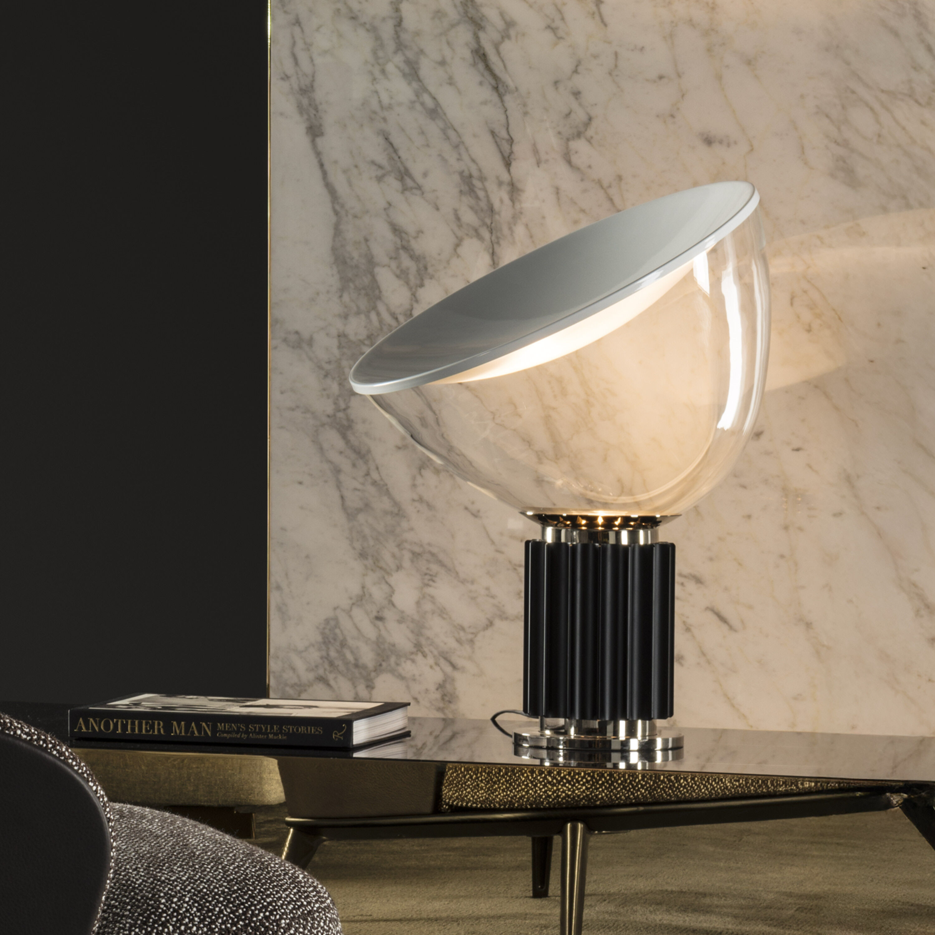 Taccia Modern Table Lamp by Achille and Pier Giacomo Castiglioni