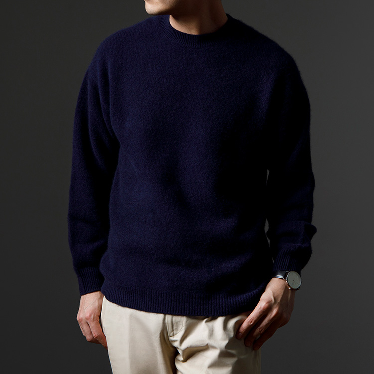 el alto】超極上カシミヤ100％ ボリュームクルーネックニット | 藤巻百貨店