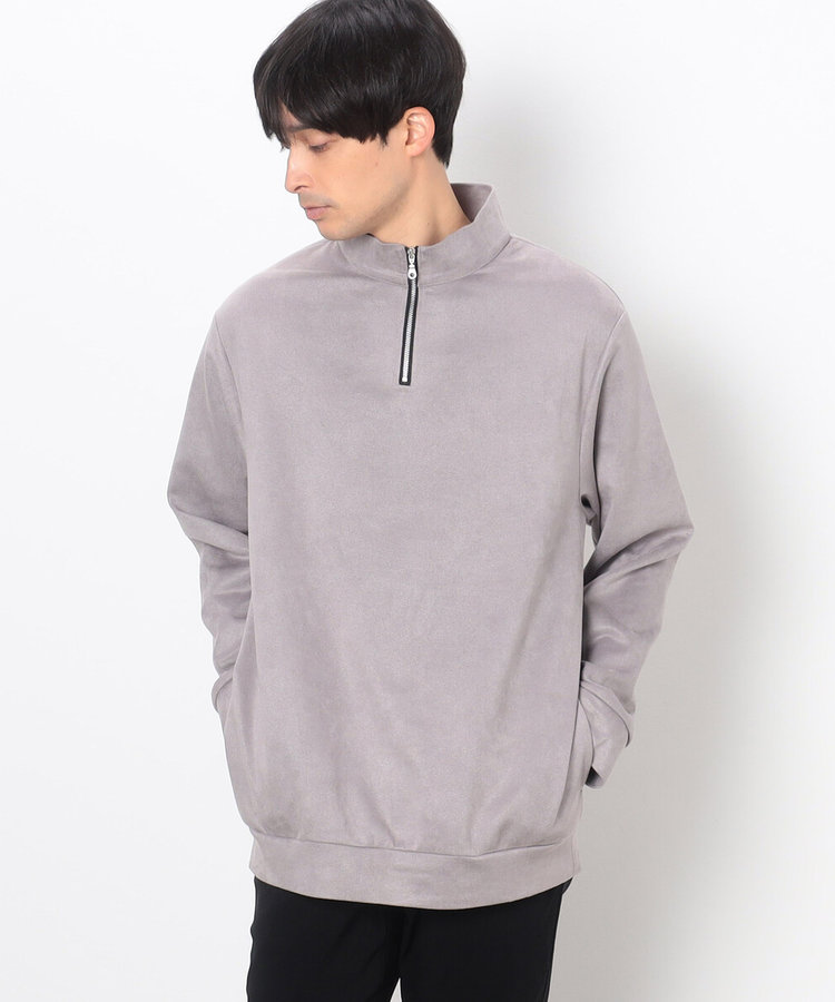TFW49 ハーフジップトップ ライトグレー TFW49 ハーフジップトップ