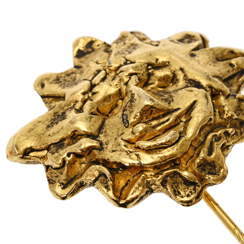 エルメスピンブローチ 太陽モチーフ ゴールド レディース GP ブローチ