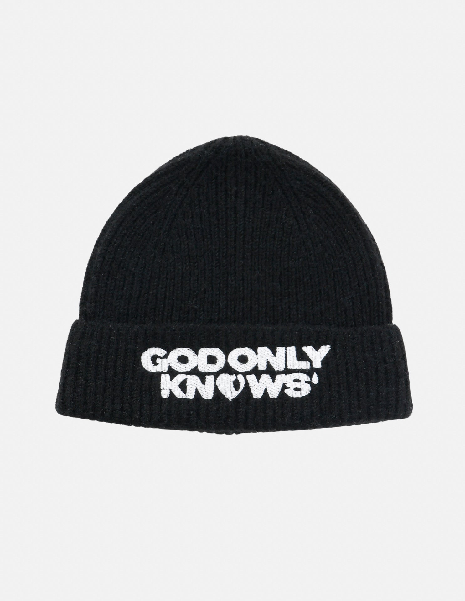 GOD ONLY KNOWS ニット帽 LOGO RIB BEANIE – GOD ONLY KNOWS