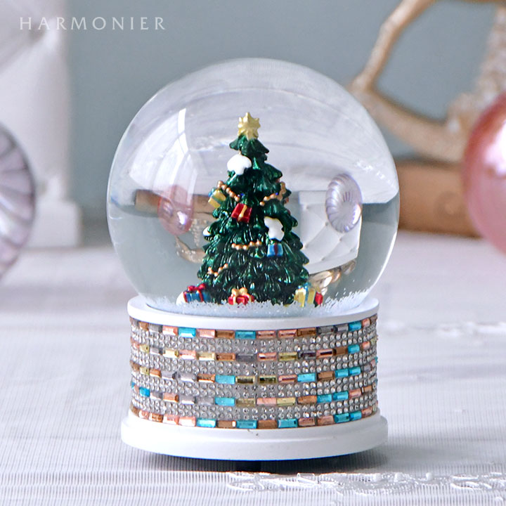 ジュエルスノードームオルゴール/ツリー｜クリスマス雑貨の通販