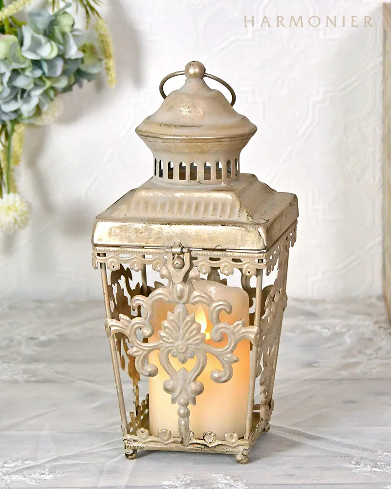 シャビーゴールドランタン/アラベスク｜クリスマス雑貨の通販
