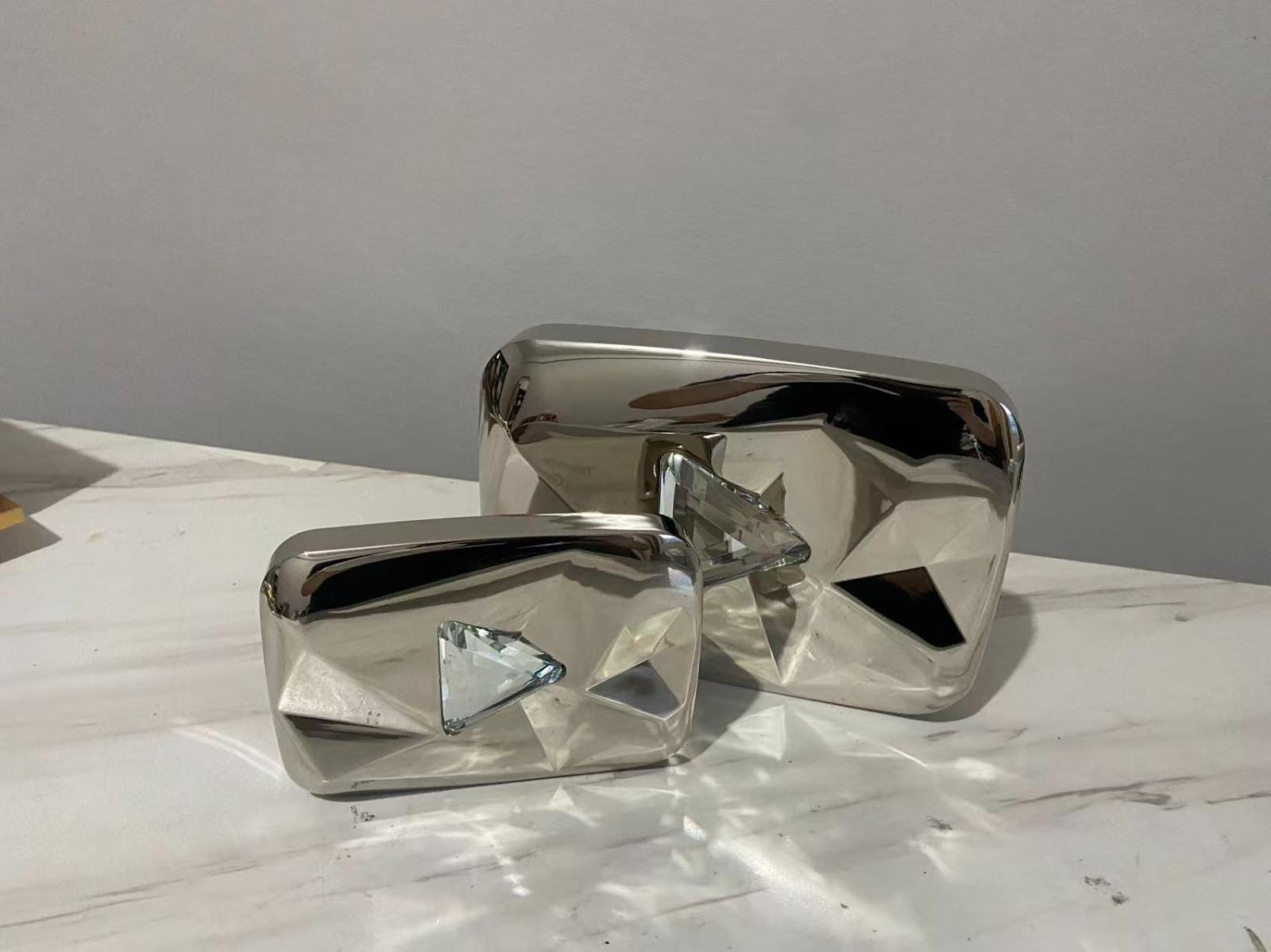 Youtube Silver Diamond Play Button - Etsy