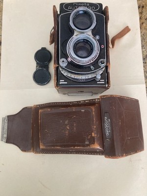 Minolta Autocord Chiyoko 75mm f/3.5 Lens From JAPAN with case no