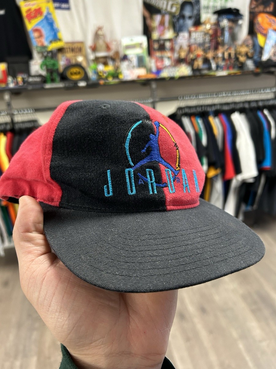 Vintage Nike Air Jordan 8 VIII Aqua SnapBack Hat Jump Man Michael