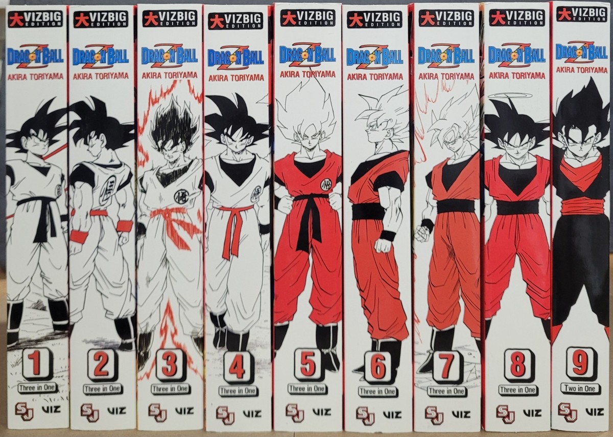 Dragon Ball Z Complete Set English Manga Set Volumes 1-9 VIZBIG