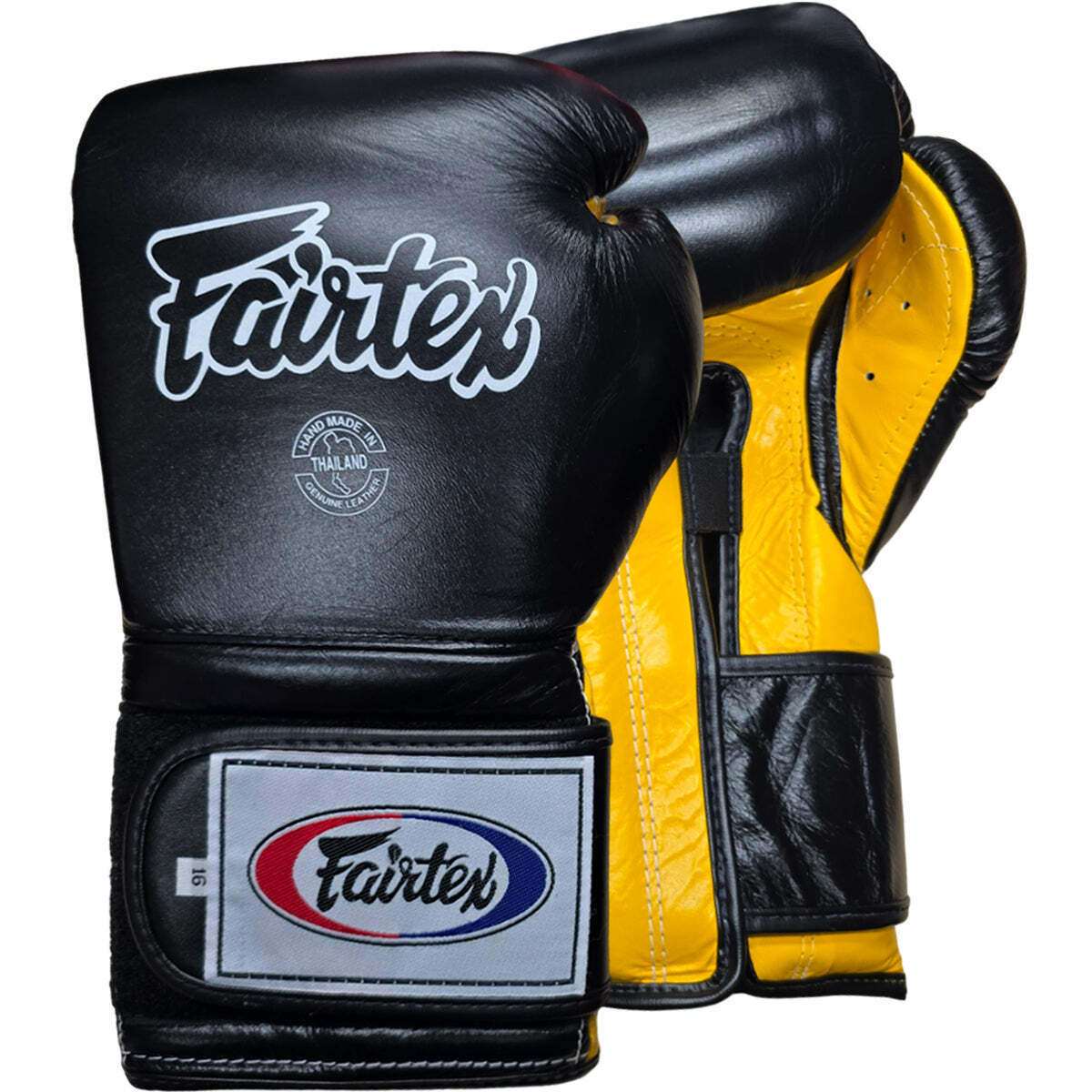 Boxing Gloves Fairtex BGV9 Mexican Style Black Yellow (Leather) | eBay